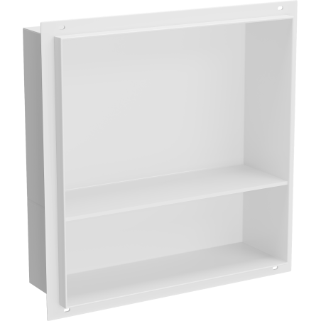 Mexen X-Wall-NR estante empotrado sin reborde con estante de 30 x 30 cm, blanco - 1921303010S