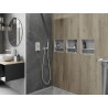 Mexen X-Wall-NR estante empotrado sin reborde con estante de 30 x 30 cm, blanco - 1921303010S