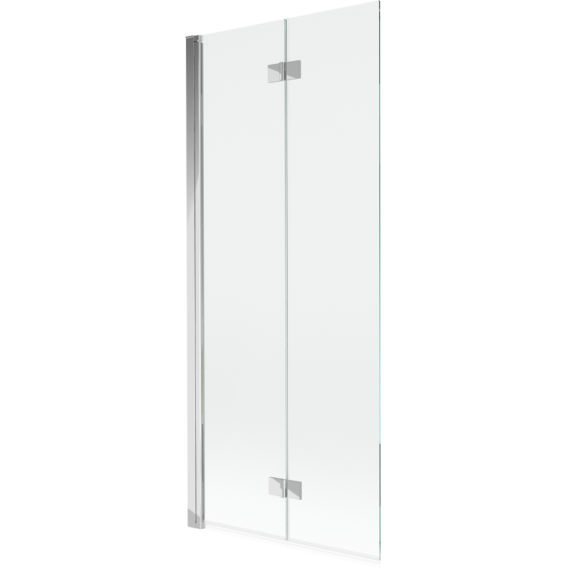 Mexen Mist badkuipscherm 2-delig links 80 x 150 cm, transparant, chroom - 8A9-080-002-01-00-L