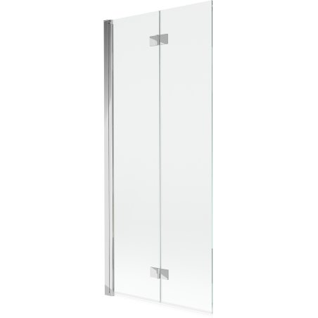 Mexen Mist badkuipscherm 2-delig links 80 x 150 cm, transparant, chroom - 8A9-080-002-01-00-L