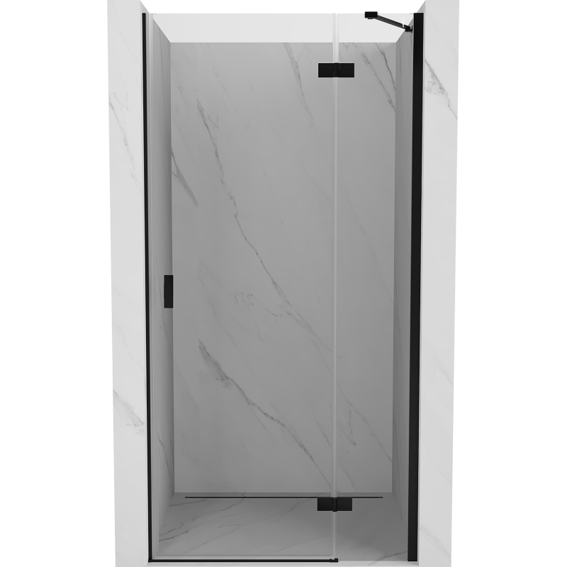 Mexen Mist-H drzwi prysznicowe uchylne prawe 80 cm, transparent, czarne - 8A5-080-000-70-00-P