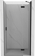 Mexen Mist-H Duschdreh Türen rechts 80 cm, transparent, schwarz - 8A5-080-000-70-00-P