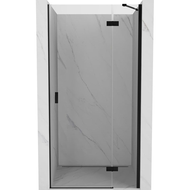 Mexen Mist-H right-hand pivot shower door 105 cm, transparent, black - 8A5-105-000-70-00-P