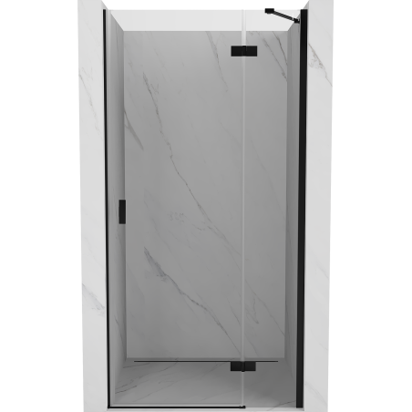 Mexen Mist-H right pivot shower door 120 cm, transparent, black - 8A5-120-000-70-00-P