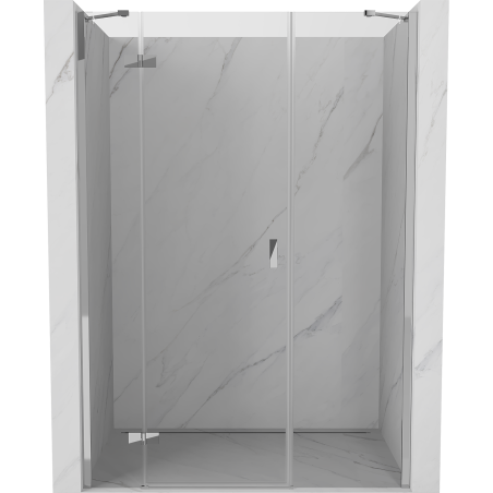 Mexen Mist-H lijeva preklopna tuš vrata 120 cm, prozirna, krom - 8A5-120-001-01-00-L