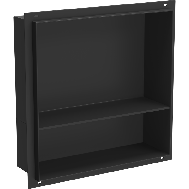 Mexen X-Wall-NR estante de nicho sin reborde con estante de 30 x 30 cm, negro - 1971303010S