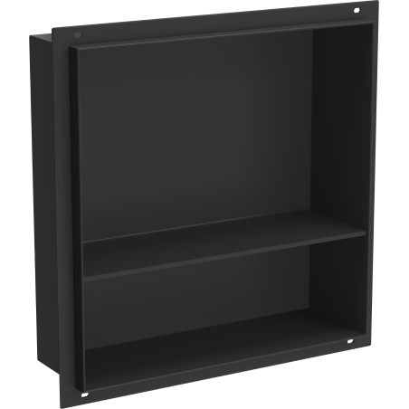 Mexen X-Wall-NR nis van legplank zonder flens met plank 30 x 30 cm, zwart - 1971303010S