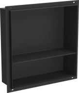 Mexen X-Wall-NR Nischenregal ohne Flansch mit Ablage 30 x 30 cm, schwarz - 1971303010S