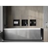 Mexen X-Wall-NR Nischenregal ohne Kragen mit Regal 30 x 30 cm, schwarz - 1971303010S