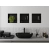 Mexen X-Wall-NR nis van legplank zonder flens met plank 30 x 30 cm, zwart - 1971303010S