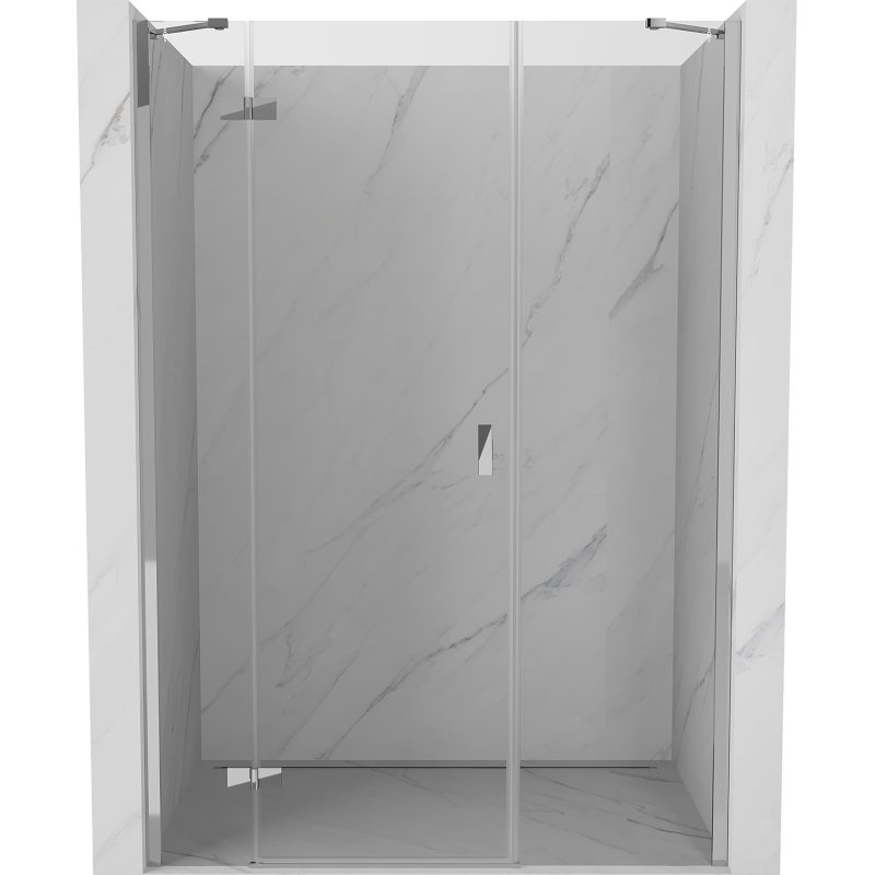Mexen Mist-H Duschdrehtür links 130 cm, transparent, chrom - 8A5-130-001-01-00-L
