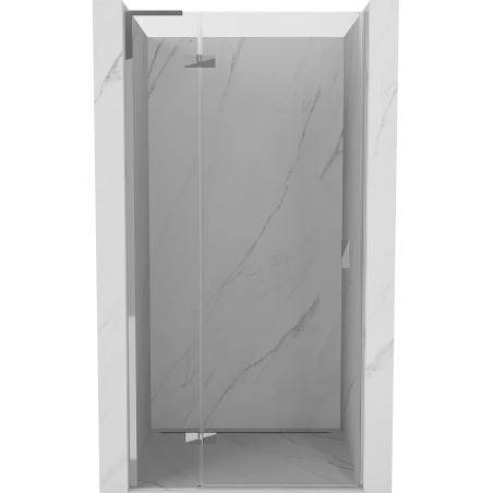Mexen Mist-H L 90 cm left hinged shower door, transparent, chrome - 8A5L-090-000-01-00-L