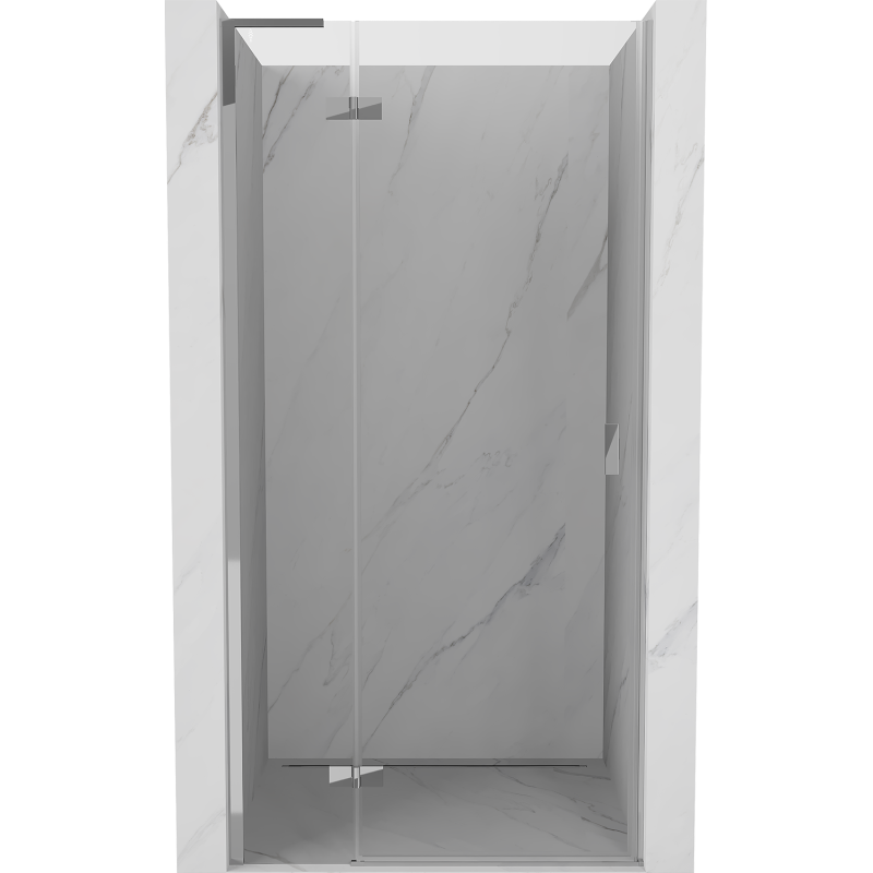 Mexen Mist-H L Duschtür Schwenkbar Links 115 cm, Transparent, Chrom - 8A5L-115-000-01-00-L