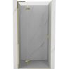 Mexen Mist-H L Left Hinged Shower Door 90 cm, Transparent, Gold - 8A5L-090-000-50-00-L