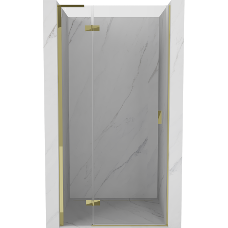 Mexen Mist-H L Duschtür, links angeschlagen, 115 cm, transparent, gold - 8A5L-115-000-50-00-L