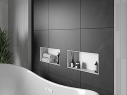 Mexen X-Wall-NR nisplank zonder flens 45 x 20 cm, wit - 1921452010