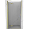 Mexen Mist-H L Duschtür, schwenkbar, links, 85 cm, transparent, gold gebürstet - 8A5L-085-000-55-00-L