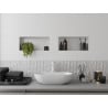 Mexen X-Wall-NR Nischenregal ohne Flansch 45 x 20 cm, weiß - 1921452010