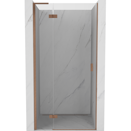 Mexen Mist-H L Duschabtrennung Tür links 115 cm, transparent, gebürstetes Kupfer - 8A5L-115-000-65-00-L