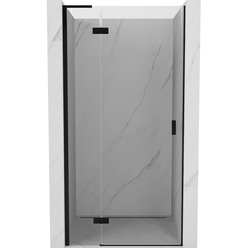 Mexen Mist-H L lju vrata tuša lijeva 70 cm, prozirna, crna - 8A5L-070-000-70-00-L