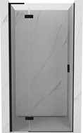 Mexen Mist-H L douchedeur scharnierend links 90 cm, transparant, zwart - 8A5L-090-000-70-00-L
