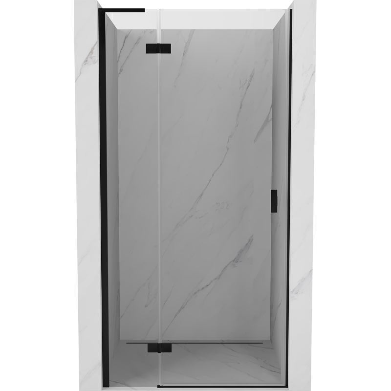 Mexen Mist-H L drzwi prysznicowe uchylne lewe 100 cm, transparent, czarne - 8A5L-100-000-70-00-L