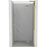 Mexen Mist-H L Right Hinged Shower Door 70 cm, Transparent, Gold - 8A5L-070-000-50-00-P