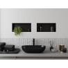 Mexen X-Wall-NR Nischenregal ohne Flansch 45 x 20 cm, schwarz - 1971452010