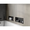 Mexen X-Wall-NR Wandeinbauregal ohne Flansch 45 x 20 cm, schwarz - 1971452010