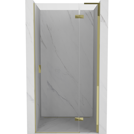 Mexen Mist-H L drzwi prysznicowe uchylne prawe 95 cm, transparent, złote - 8A5L-095-000-50-00-P