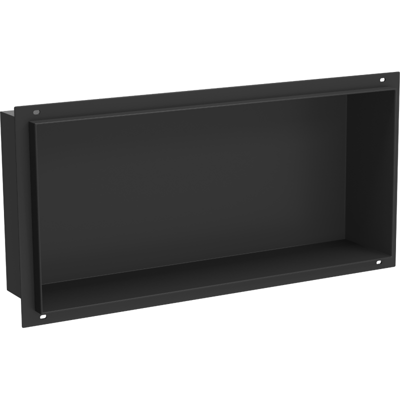 Mexen X-Wall-NR Wandeinbauregal ohne Flansch 45 x 20 cm, schwarz - 1971452010