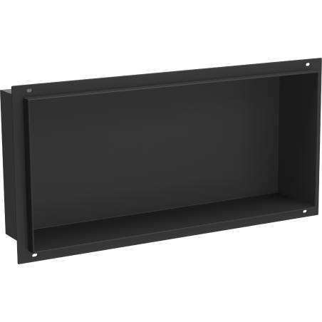 Mexen X-Wall-NR Wandeinbauregal ohne Flansch 45 x 20 cm, schwarz - 1971452010