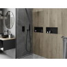 Mexen X-Wall-NR Nischenregal ohne Flansch 45 x 20 cm, schwarz - 1971452010