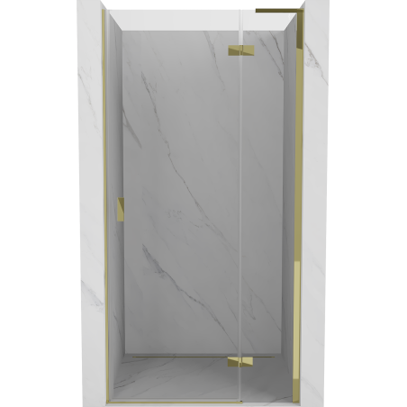 Mexen Mist-H L drzwi prysznicowe uchylne prawe 110 cm, transparent, złote - 8A5L-110-000-50-00-P