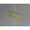 Mexen Mist-H L right-hand hinged shower door 75 cm, transparent, brushed gold - 8A5L-075-000-55-00-P