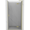 Mexen Mist-H L Duschtür rechts 80 cm, transparent, gebürstetes Gold - 8A5L-080-000-55-00-P
