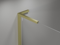 Mexen Mist-H L porte de douche pivotante droite 115 cm, transparent, doré brossé - 8A5L-115-000-55-00-P