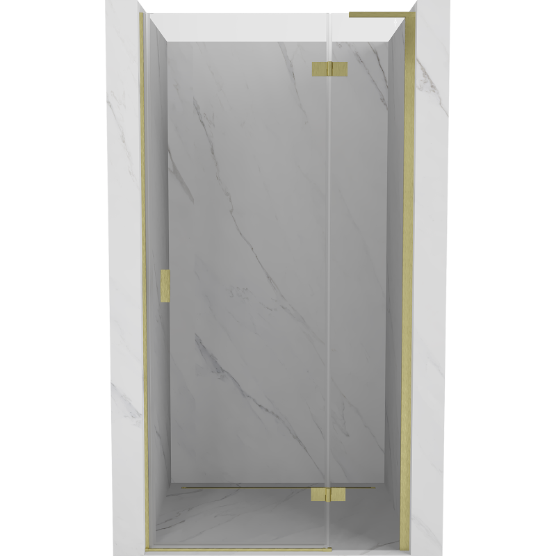 Mexen Mist-H L Duschschwingtür rechts 115 cm, transparent, gold gebürstet - 8A5L-115-000-55-00-P