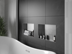 Mexen X-Wall-NR niširiiul ilma ääreta 45 x 30 cm, inox - 1911453010