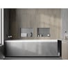 Mexen X-Wall-NR Nischenregal ohne Rand 45 x 30 cm, Inox - 1911453010