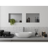 Mexen X-Wall-NR estante empotrado sin borde 45 x 30 cm, inox - 1911453010