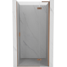 Mexen Mist-H L Shower Door Right Hinged 105 cm, Transparent, Brushed Copper - 8A5L-105-000-65-00-P