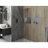 Mexen X-Wall-NR półka wnękowa bez kołnierza 45 x 30 cm, inox - 1911453010