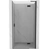 Mexen Mist-H L drzwi prysznicowe uchylne prawe 90 cm, transparent, czarne - 8A5L-090-000-70-00-P
