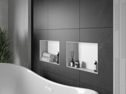 Mexen X-Wall-NR étagère encastrée sans rebord 45 x 30 cm, blanc - 1921453010
