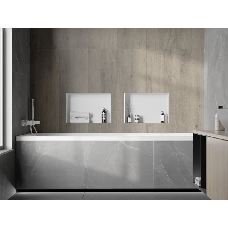 Mexen X-Wall-NR Einbauregal ohne Flansch 45 x 30 cm, weiß - 1921453010