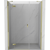 Mexen Mist-H left hinged shower door 150 cm, transparent, gold - 8A5-150-001-50-00-L