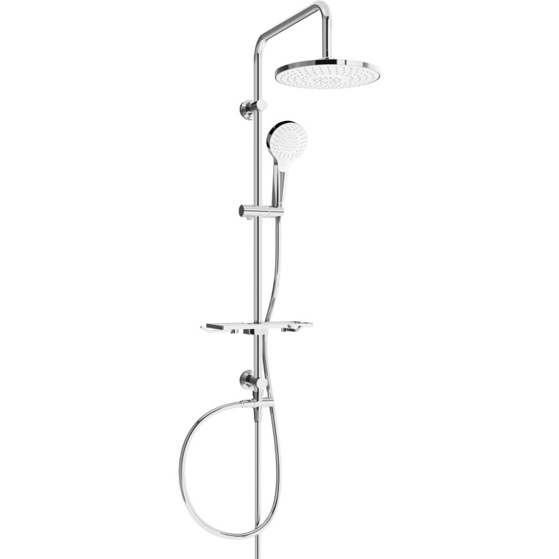 Mexen T05 dušisammas, kroom/valge - 798050593-00
