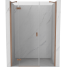 Mexen Mist-H left-hinged shower door 120 cm, transparent, brushed copper - 8A5-120-001-65-00-L