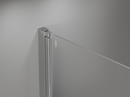 Mexen Mist-F drzwi prysznicowe składane lewe 90 cm, transparent, chrom - 8A6-090-000-01-00-L